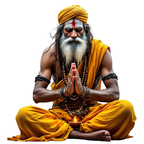 Hindu Sadhu Praying